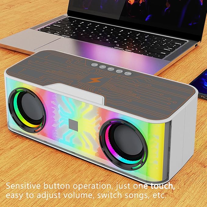 Altavoz RGB con bluetooth y carga inalámbrica
