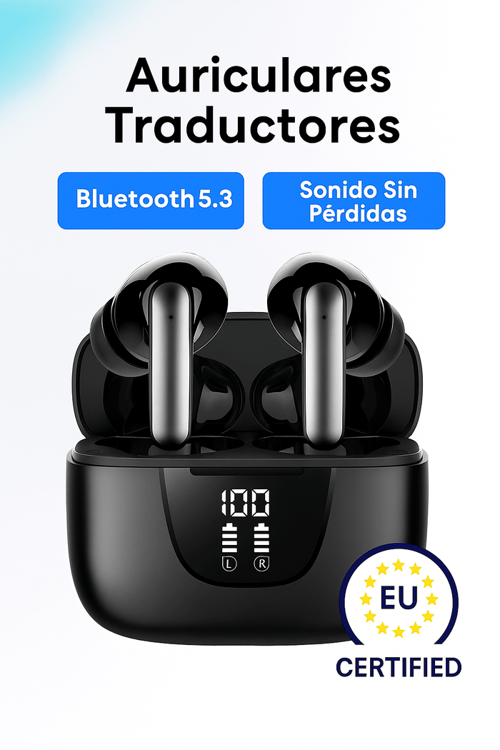 Auriculares Traductores Inteligentes con Bluetooth 5.3