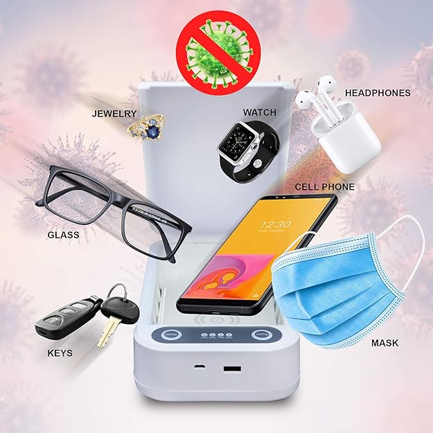 Desinfecta Tu Móvil y Accesorios al Instante con Luz UV | Esterilizador UV Portátil