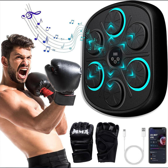 Máquina De Boxeo Electrónica de Música Inteligente con 2 Guantes