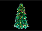 ARBOL DE NAVIDAD 180cm PIÑAS Y BOLITAS ROJAS