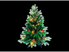 ARBOL DE NAVIDAD 90cm PIÑAS Y BOLITAS ROJAS