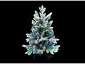 ARBOL DE NAVIDAD 90cm PIÑAS, BOLITAS ROJAS Y NIEVE