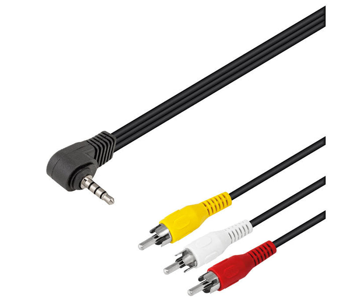 CABLE CONEXIÓN 3RCA macho a JACK