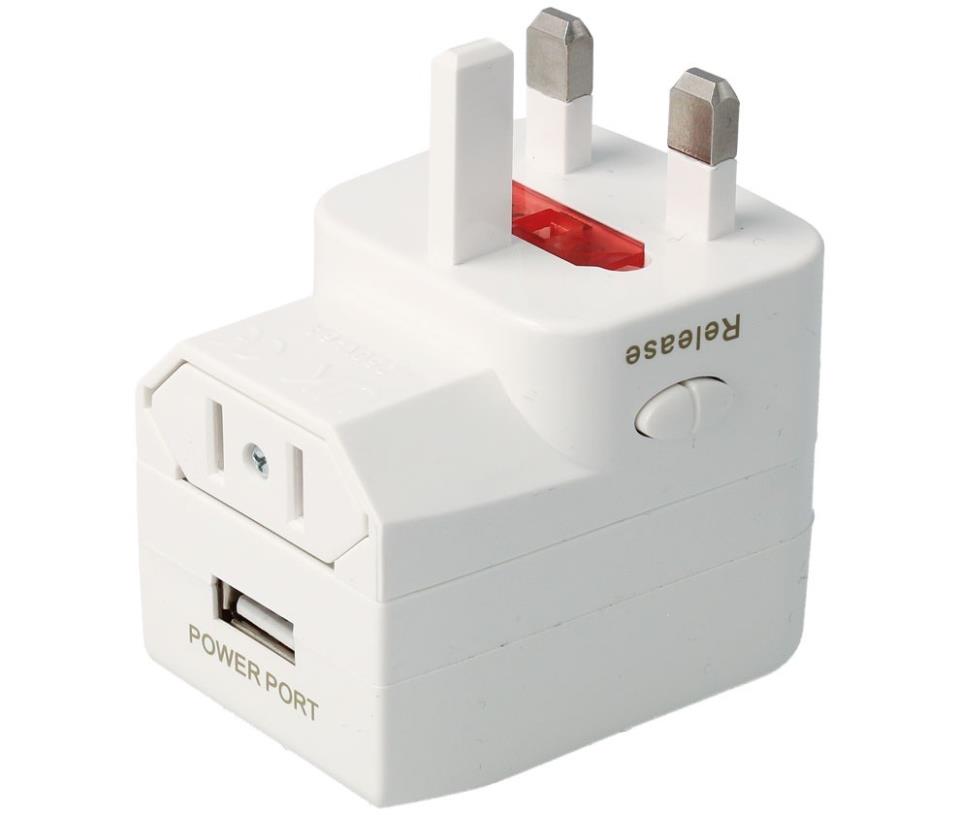 ADAPTADOR UNIVERSAL RETRACTIL c/USB