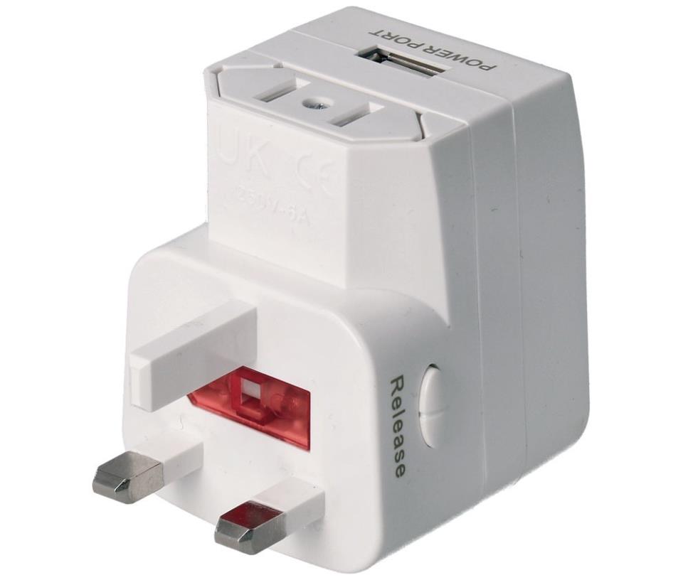 ADAPTADOR UNIVERSAL RETRACTIL c/USB