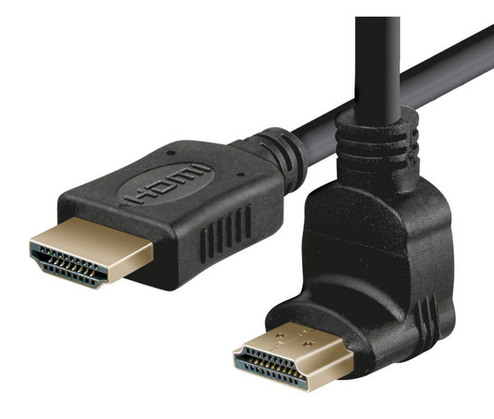 CABLE NEGRO HDMI 1.5 metros M - M codo
