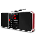 Digital stereo-FM-radiomottaker, rød