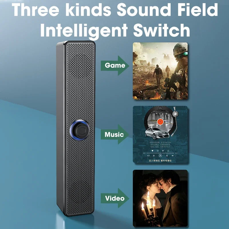 Soundbar til PC med kabelforbindelse