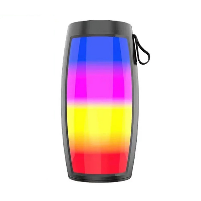 Enceinte à éclairage LED et basses puissantes, noire