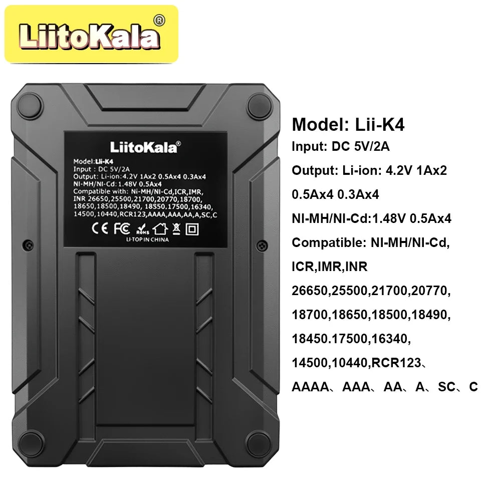 Smart batterilader LiitoKala Lii-K4