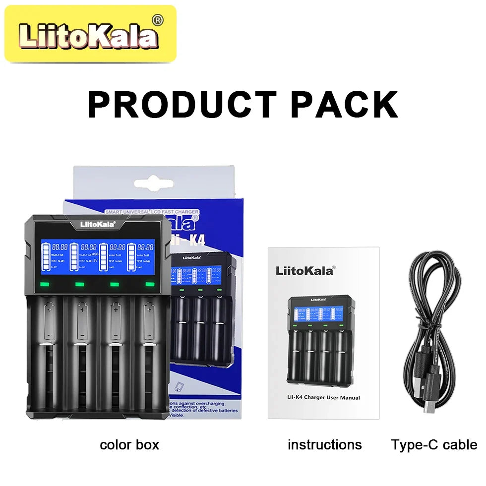 Smart batterilader LiitoKala Lii-K4