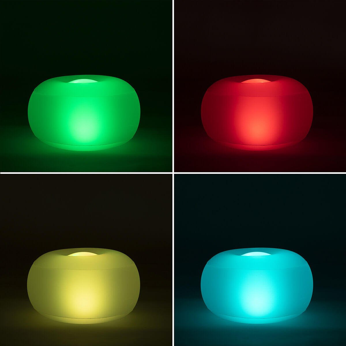 Asiento Hinchable con LED Multicolor y Mando a Distancia Pulight InnovaGoods