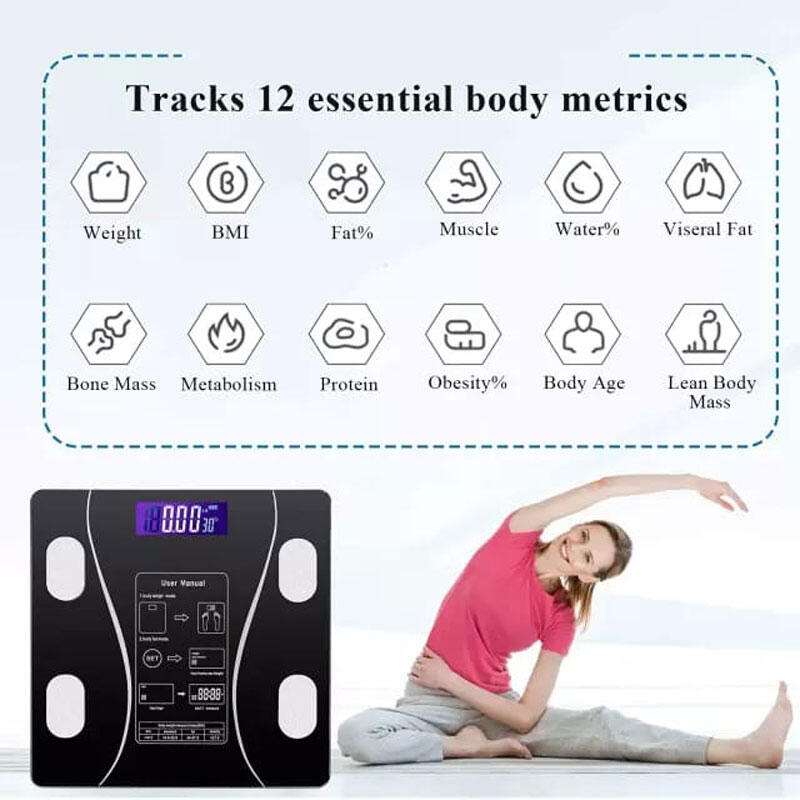Báscula Digital Inteligente con Análisis Corporal y Conexión Bluetooth