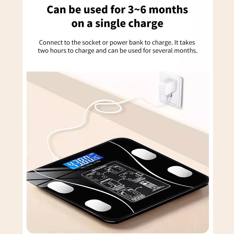 Báscula Digital Inteligente con Análisis Corporal y Conexión Bluetooth