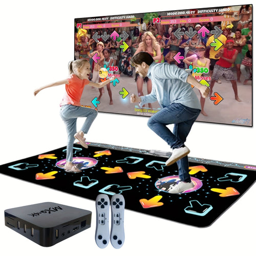 Tapis de danse pour deux joueurs avec capteur de mouvement