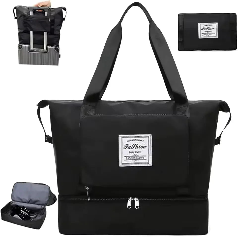 Bolso Viaje Plegable Negro