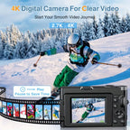 Digitalt 4K-kamera med høy oppløsning