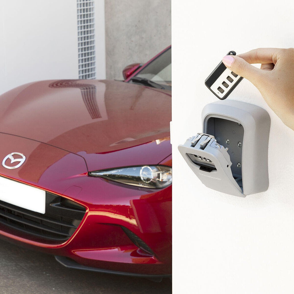 Caja Fuerte para Llaves Exterior Antirrobo – Resistente al Agua con Cerradura Numérica 4 Dígitos