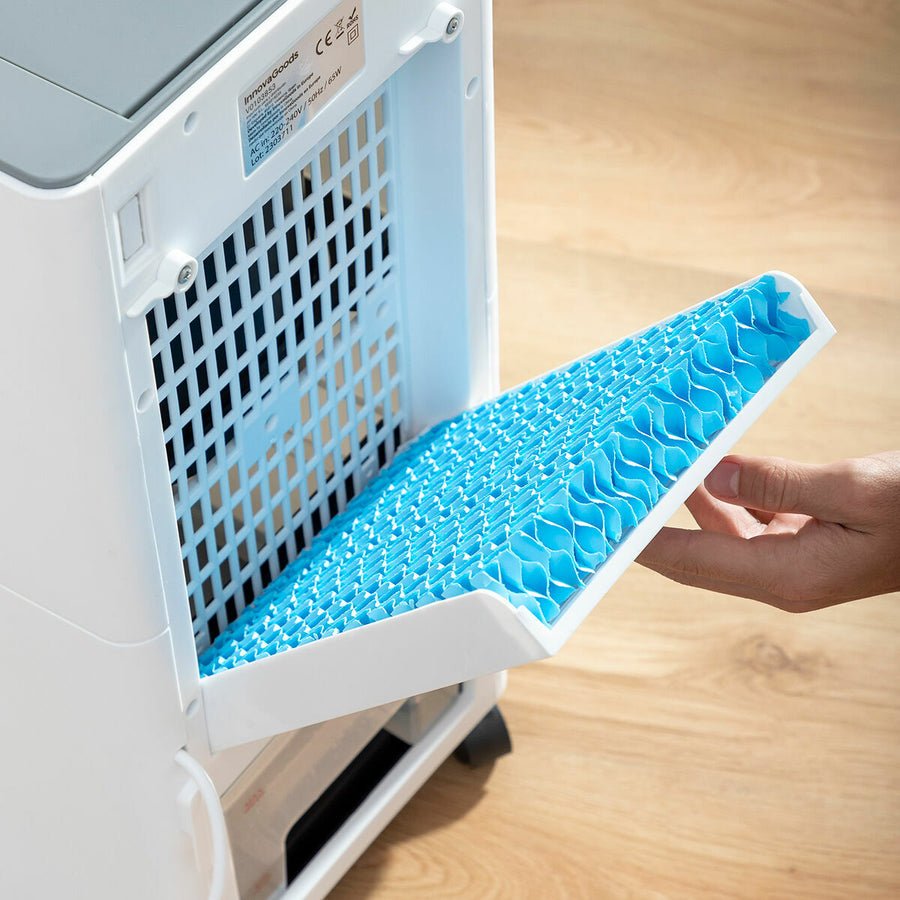 Climatizador Evaporativo Portátil Airvecove InnovaGoods | Enfría, Humidifica y Purifica con Depósito 5 L