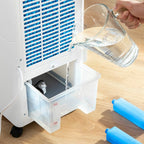Climatizador Evaporativo Portátil Airvecove InnovaGoods | Enfría, Humidifica y Purifica con Depósito 5 L