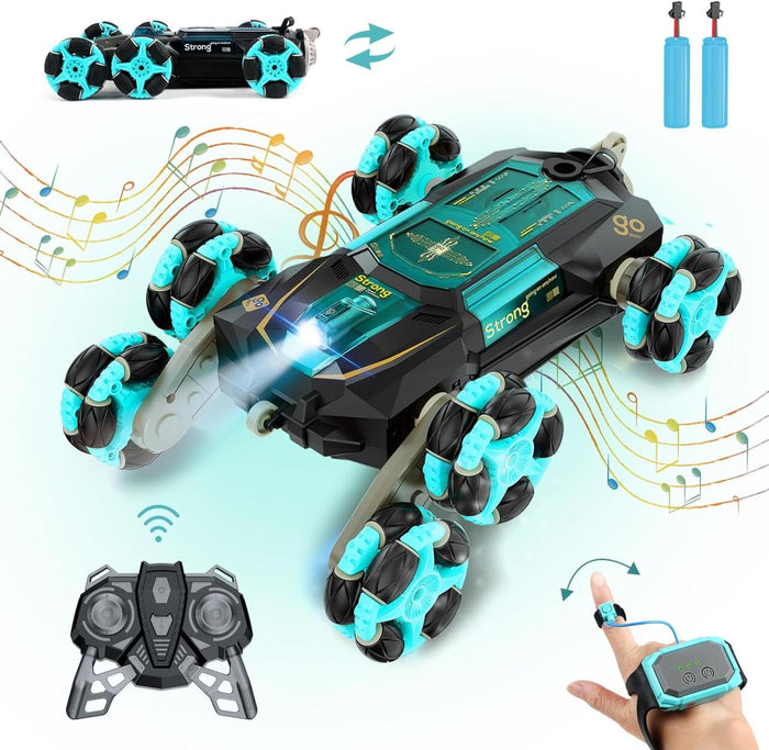 Auto de Acrobacias RC con Detección de Gestos: Control Dual y Giros 360°