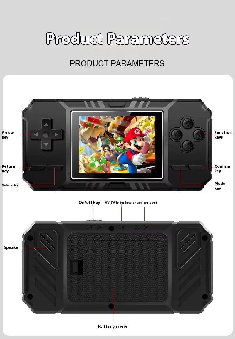 Consola de Juegos Portátil 2 en 1 con Mando