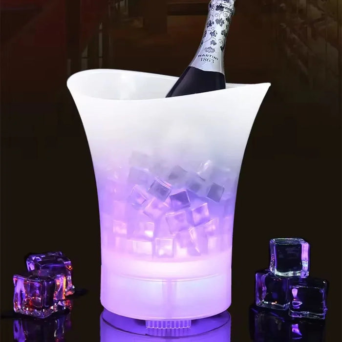 Cubeta de Hielo LED + Altavoz Bluetooth - Con Luces LED