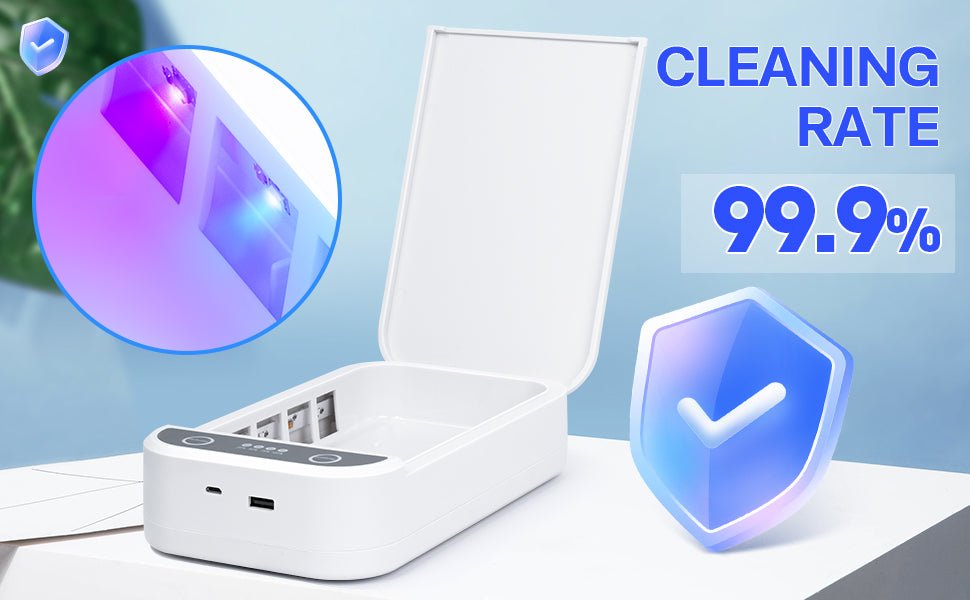Desinfecta Tu Móvil y Accesorios al Instante con Luz UV | Esterilizador UV Portátil