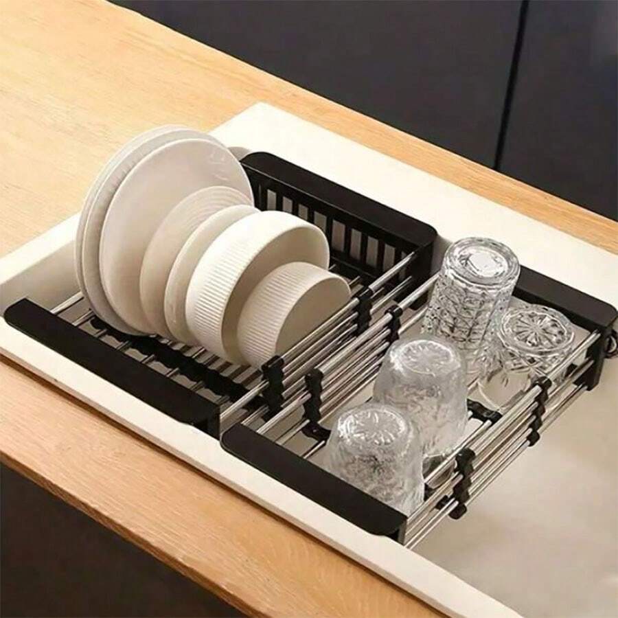 Estantería de cocina retractiles para fregadero