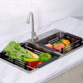 Estantería de cocina retractiles para fregadero