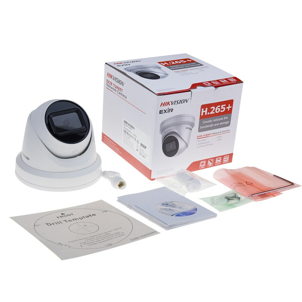 Hikvision IP-videoovervåkningssett på 8 MP med DS-2CD2385G1-I-kamera