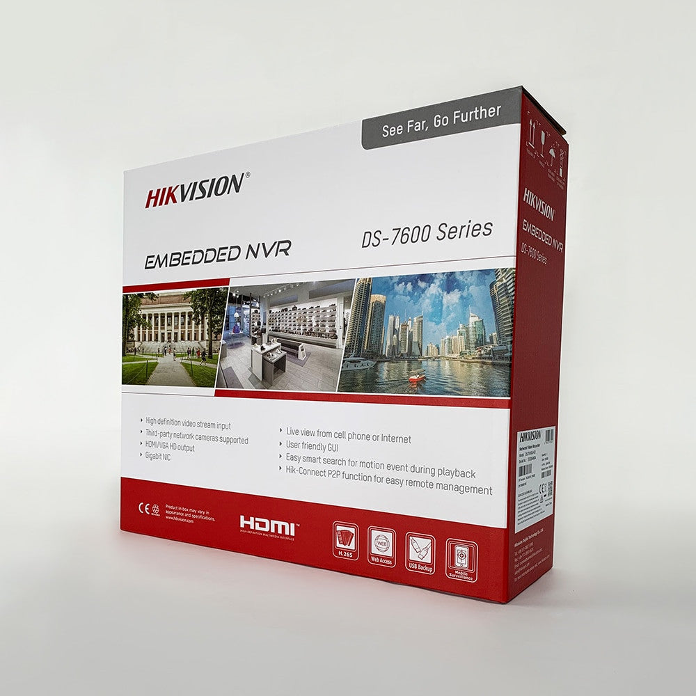 Hikvision IP-videoovervåkningssett på 8 MP med DS-2CD2385G1-I-kamera