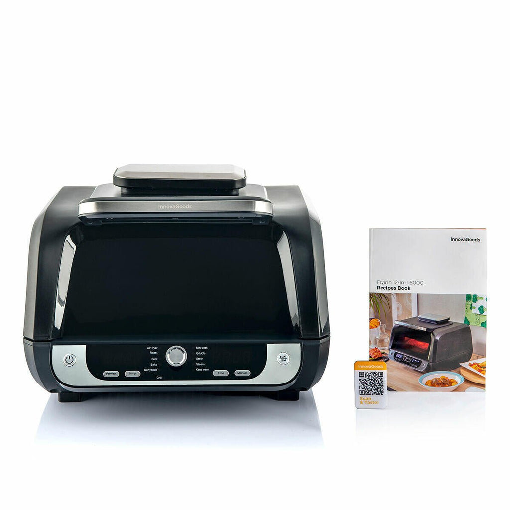 Freidora de Aire Fryinn 12-in-1 con Grill Profesional (6L) | 3400W de Potencia y Cocción Saludable 360º