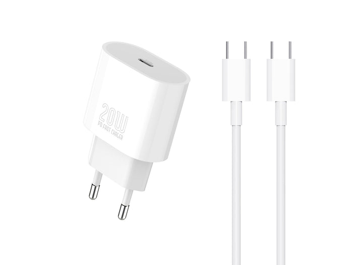 Techancy TA2824 PD 3.0 USB-C-lader på 20 W med USB-C-kabel