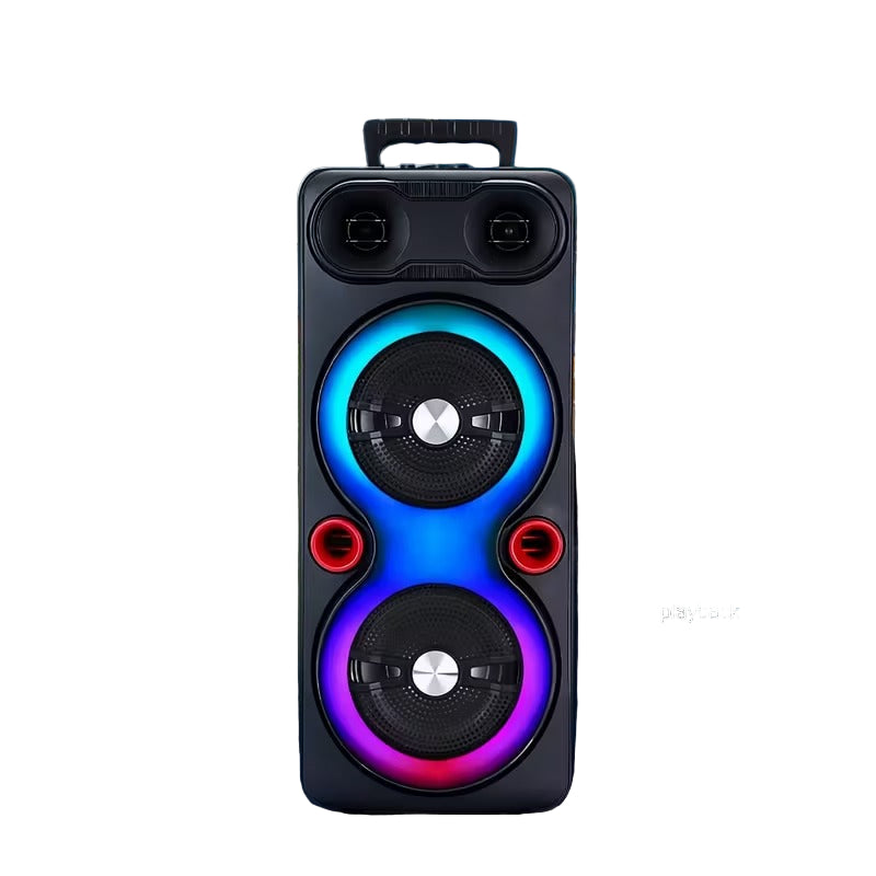Trådløs festhøyttaler med RGB-belysning og bass