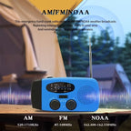 Nødradio med lommelygte og powerbank