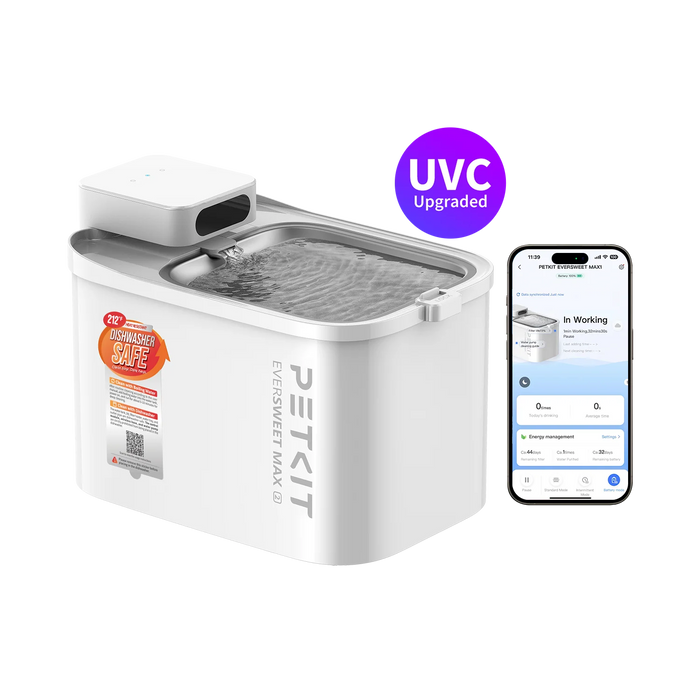 PETKIT EverSweet Max 2 UVC vannfontene for kjæledyr