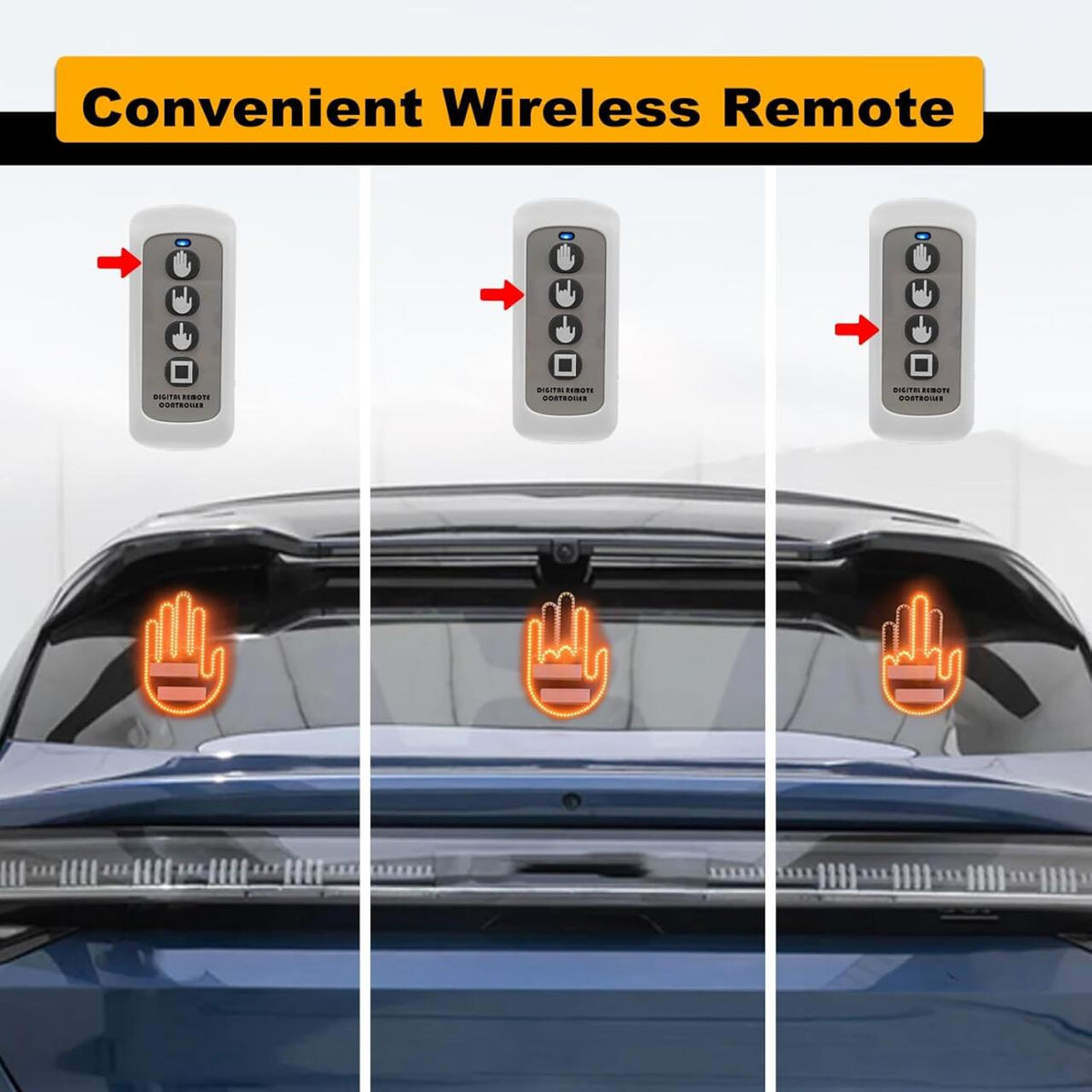 Mano de Gestos Luz LED para Automóvil de Fácil Instalación