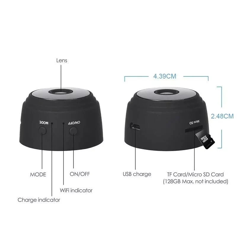Mini cámara vigilancia HD 1080P