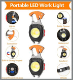 Mini Herramienta Multifunción con LED COB, Silbato de Emergencia y Corta Cinturones