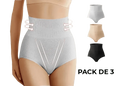 Pack de 3 Bragas Faja Moldeadora push up