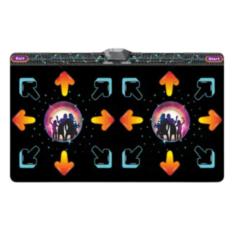 Tapis de danse pour deux joueurs avec capteur de mouvement