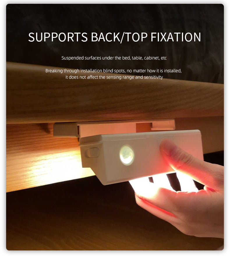 Smart magnetisk vegglampe med bevegelsessensor