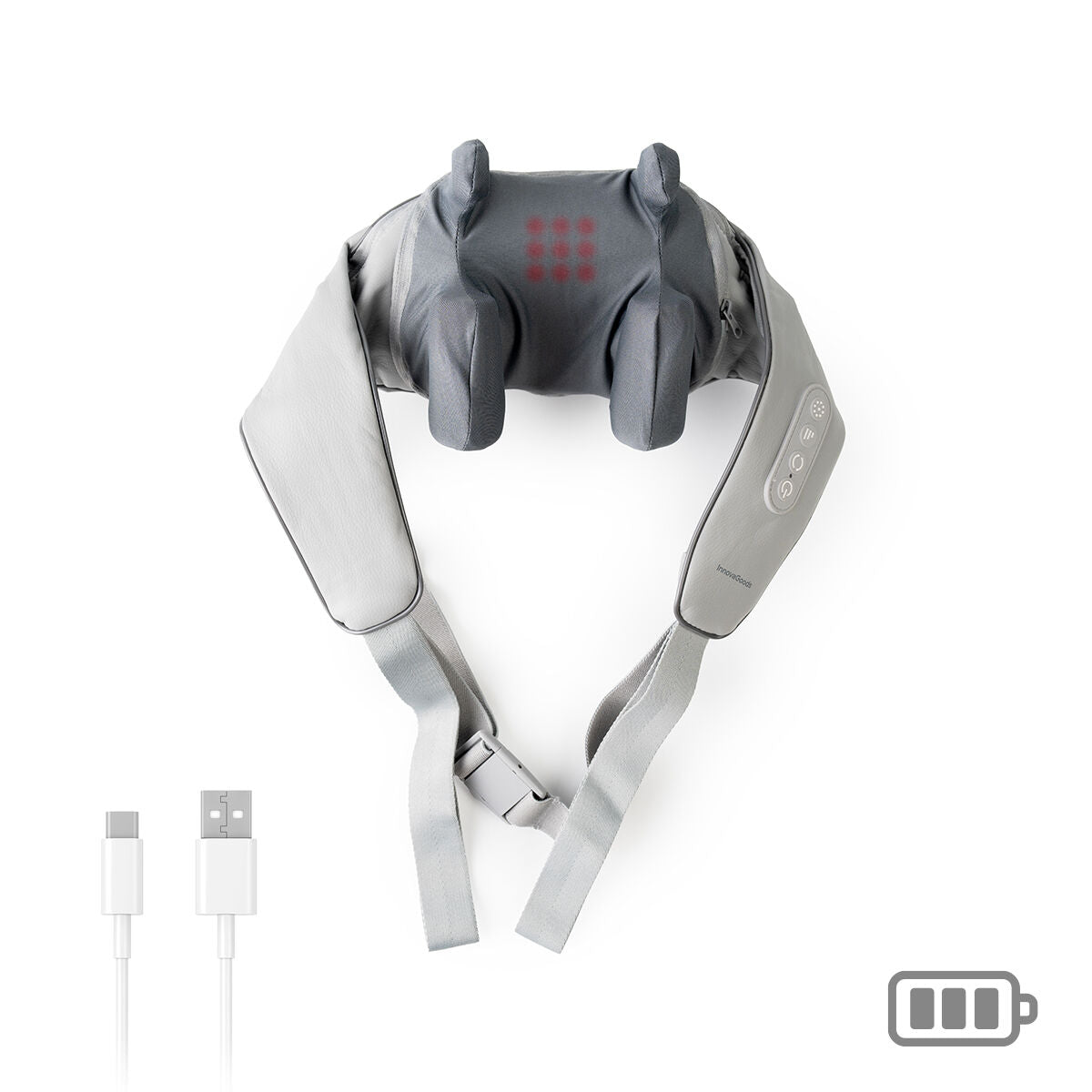 Silax InnovaGoods oppladbar 6D-massasje for nakke og rygg