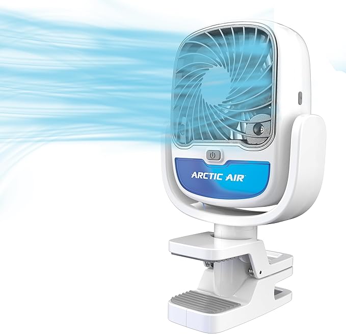 VENTILADOR DE AIRE FRIO HUMIDIFICADOR CON PINZA