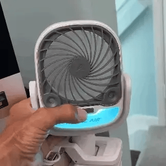 VENTILADOR DE AIRE FRIO HUMIDIFICADOR CON PINZA