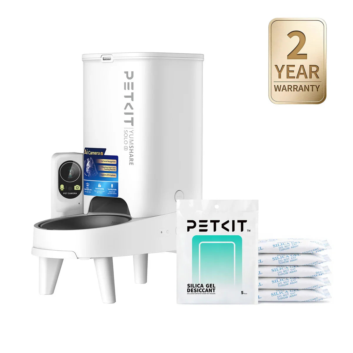 PETKIT YumShare Solo 2 automatisk fôrautomat med kamera